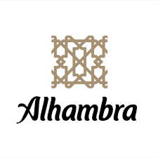 Logo oficial de cervecería Alhambra en formato PNG.